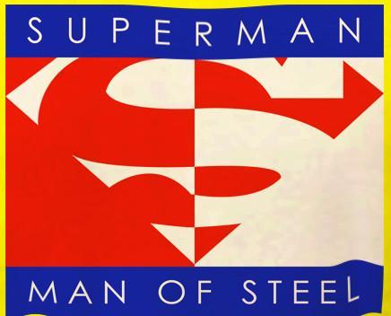 Yellow Colored Logo - Superman Man of Steel Logo on Yellow Colored Tshirt for Mens – TshirtNow