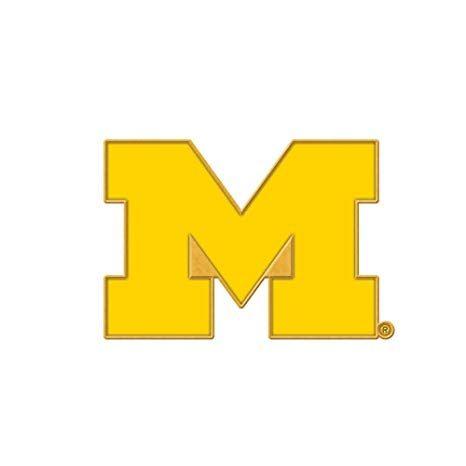 Yellow Colored Logo - Amazon.com : NCAA Michigan Wolverines Logo Pin : Sports Related Pins ...
