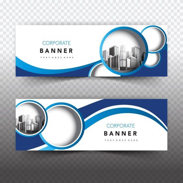 Blue and White Logo - Blue and white business banner Vector | Free Download
