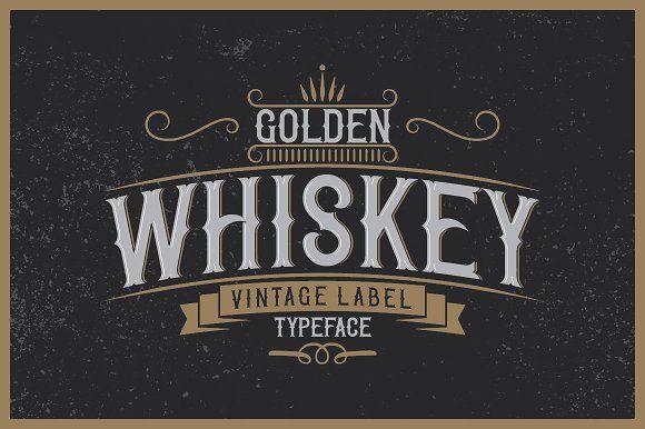 Whiskey Company Logo - Golden Whiskey typeface