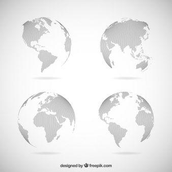Black and White Earth Logo - Globe Vectors, Photos and PSD files | Free Download