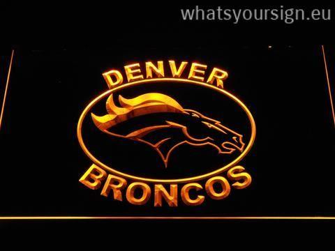 Neon Broncos Logo - Denver Broncos Oval Logo - neon sign - LED sign - shop - What's your ...
