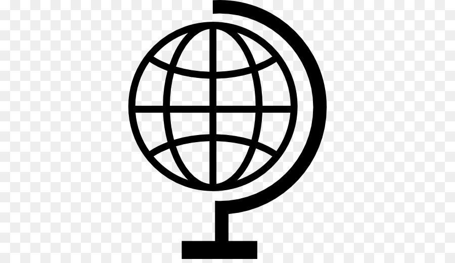 Black and White Earth Logo - Globe Earth World Logo png download