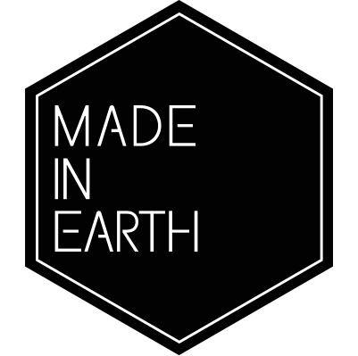Black and White Earth Logo - Made In Earth AU