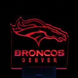Neon Broncos Logo - ws0053 Denver Broncos Bar Pub Logo Day/ Night Sensor Le for sale