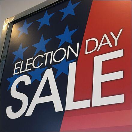 Macy's Red Star Logo - Macys Election Day Sale Sign Patriotism. Vertical Signs