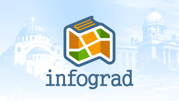 Guide Map Logo - Beograde map guide logo Infograd | Freelance logo designer: Yury Akulin