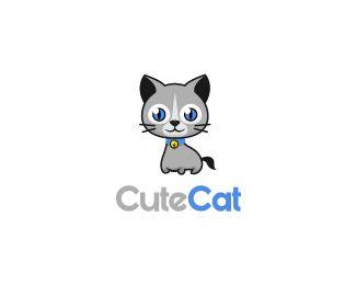 Cute Cat Logo - CuteCat Designed by vorbies | BrandCrowd