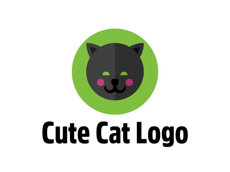 Cute Cat Logo - Cute Cat Logo Template | RainbowLogos