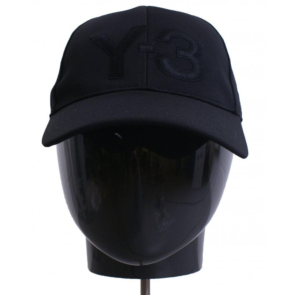 Black Y Logo - Y3 Embroidered Logo Cap Black | Y3 | Ragazzi Clothing