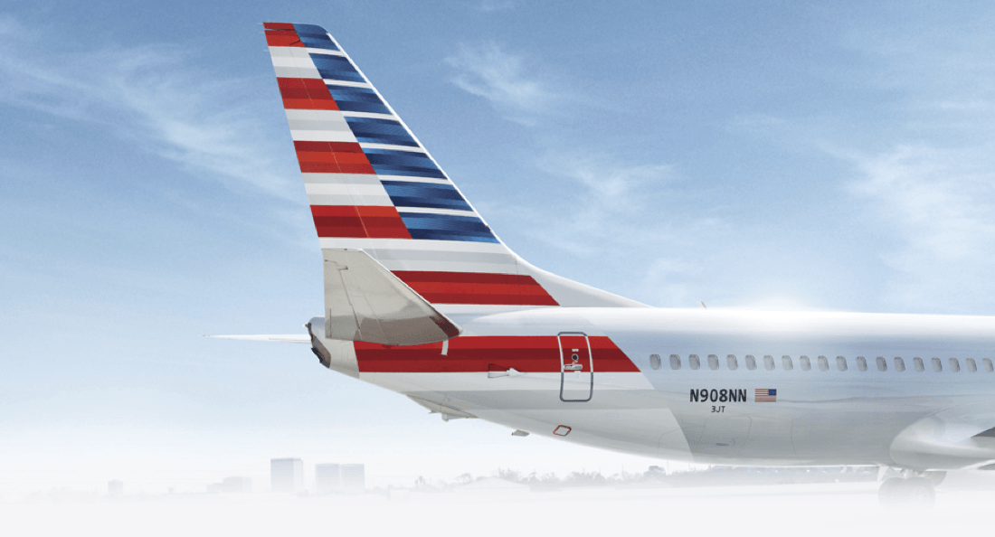 Airline with Red and Blue Ribbon Logo - American Airlines - Airline tickets and cheap flights at AA.com
