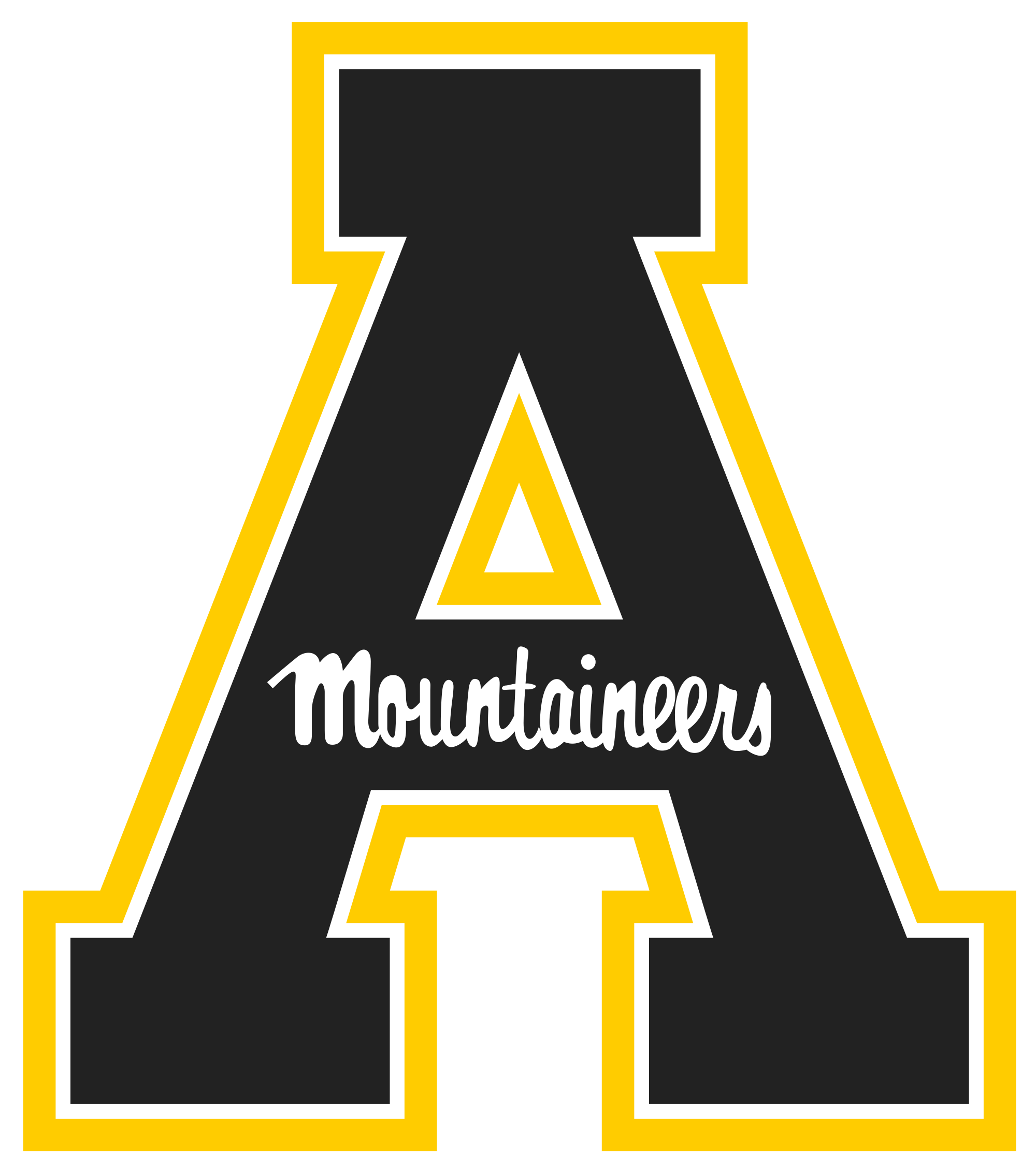 App State Logo - Appalachian State Mountaineers logo.svg