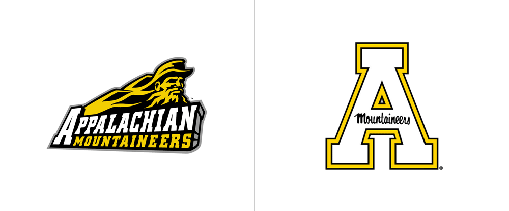Appalachian State University Logo - Brand New: New Logos for Appalachian State Mountaineers