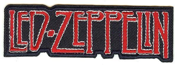 Fancy Red Letters Logo - Led Zeppelin Iron-On Patch Red Letters Logo – Rock Band Patches
