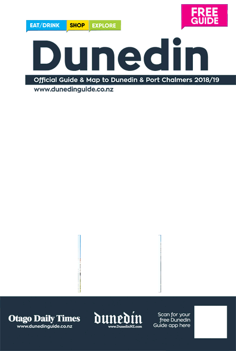 Guide Map Logo - The Dunedin Official Guide And Map : Dunedin Guide 2018-2019, Page 0