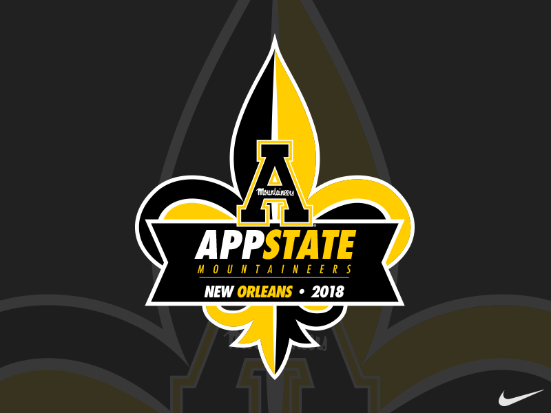 App State Logo - 2018 AppState New Orleans Bowl Logo by Collin Scott | Dribbble ...
