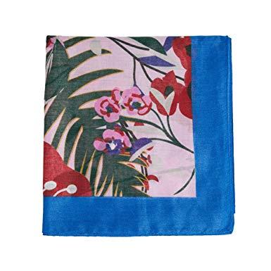 L Blue Square Logo - Parfois Printed Square Scarf L