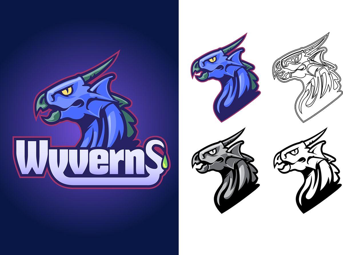 Wyvern Logo - Wyvern Mascot Logo on Behance