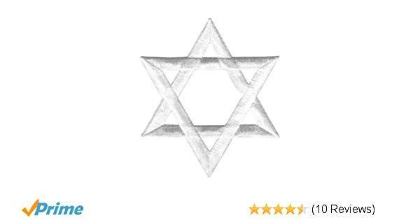 Star of David Logo - Amazon.com: Star Of David - White - Embroidered Sew or Iron on Patch ...