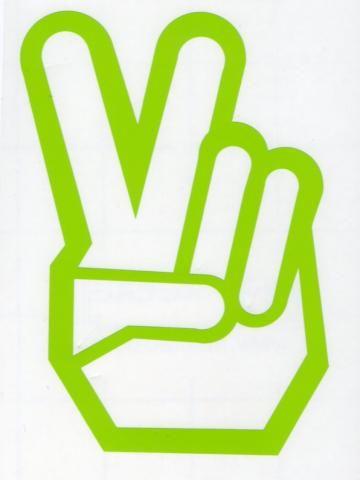 Peace Sign Company Logo - Peace sign fingers car sticker. Hippy Motors car stickers vinyl