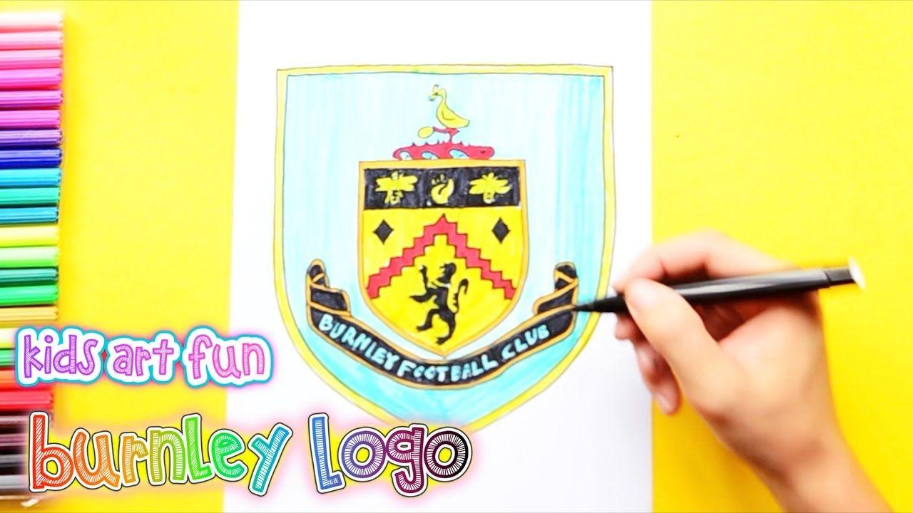 Burnley Logo - How to draw and color Burnley Logo - English Premier League Series ...