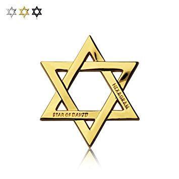Star of David Logo - Amazon.com: Hexagram Car Decals Star of David Car Stickers Metal ...