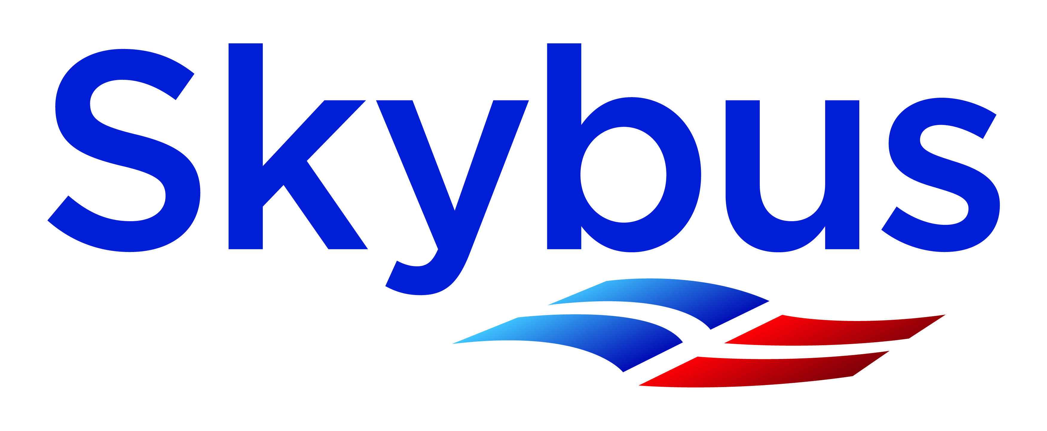 Blue and White Logo - SKYBUS IOS white LOGO - Exeter Airport