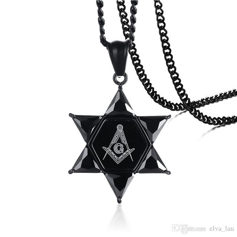 Star of David Logo - Wholesale Punk Star Of David Pendant With AAA Cubic Zirconia Cool AG