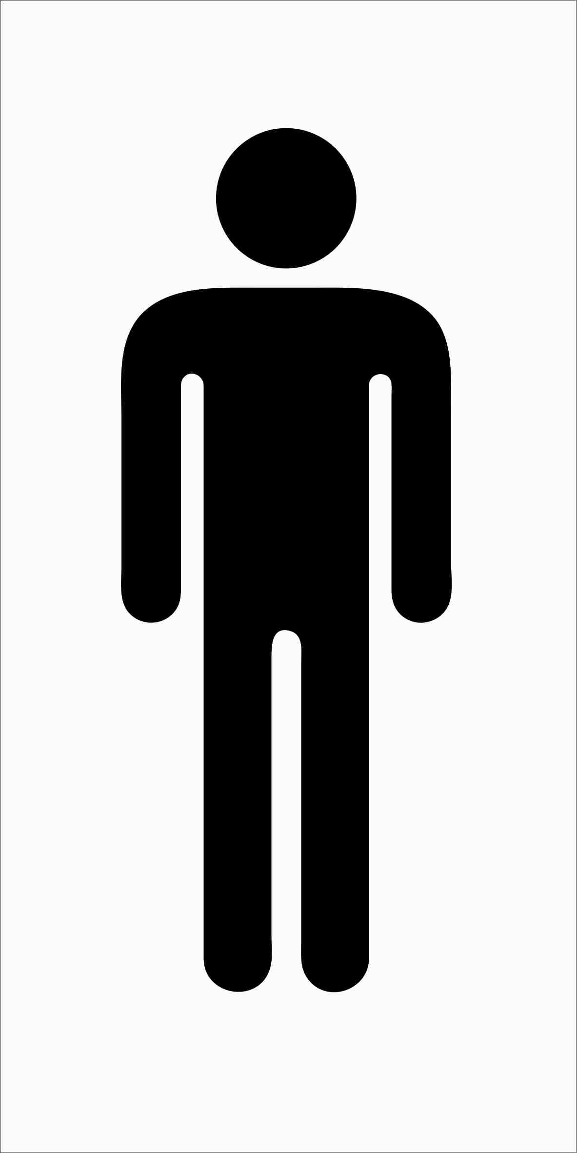 Male Logo - male toilets toilet door sign