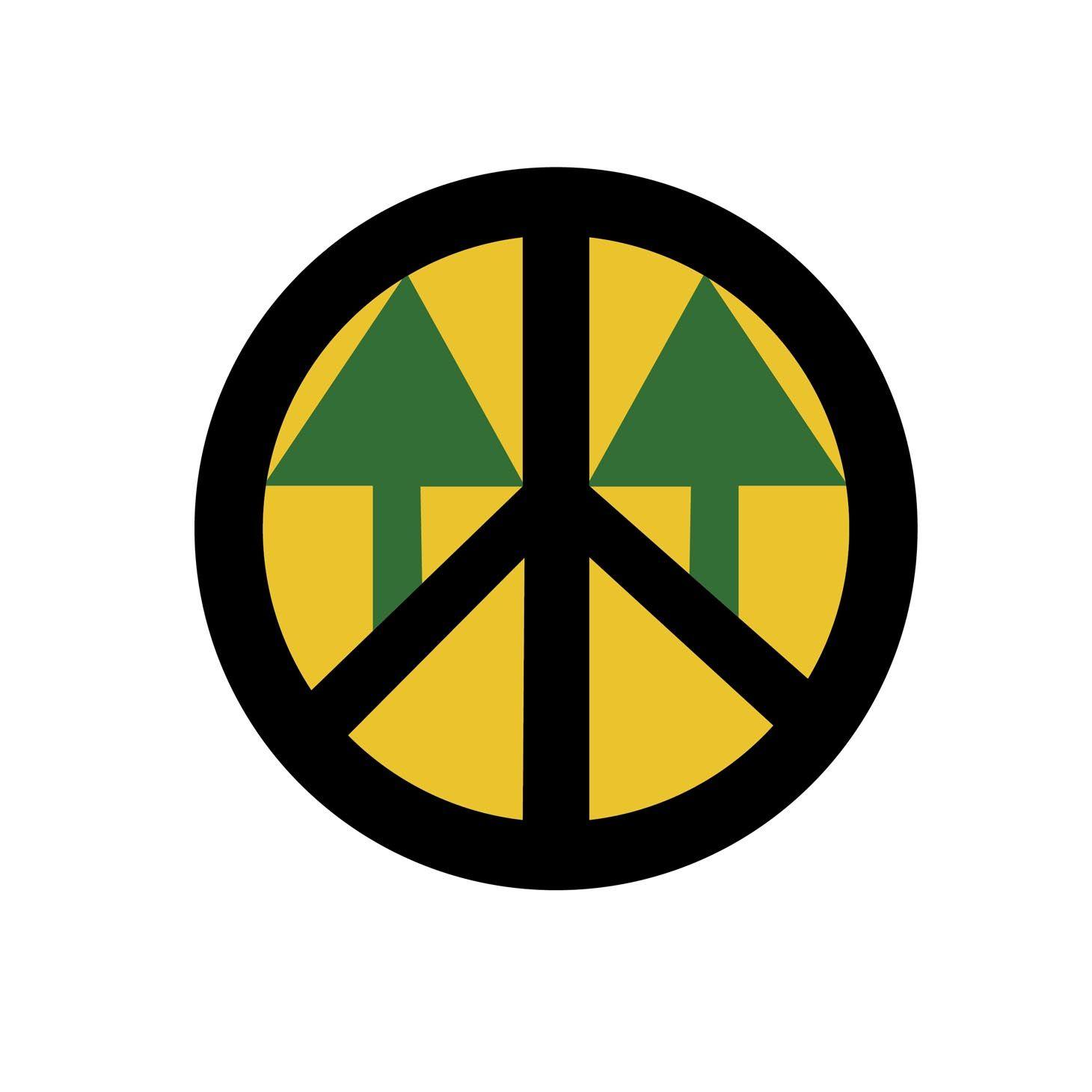 Yellow Peace Sign Logo - The Co-op Peace Sign