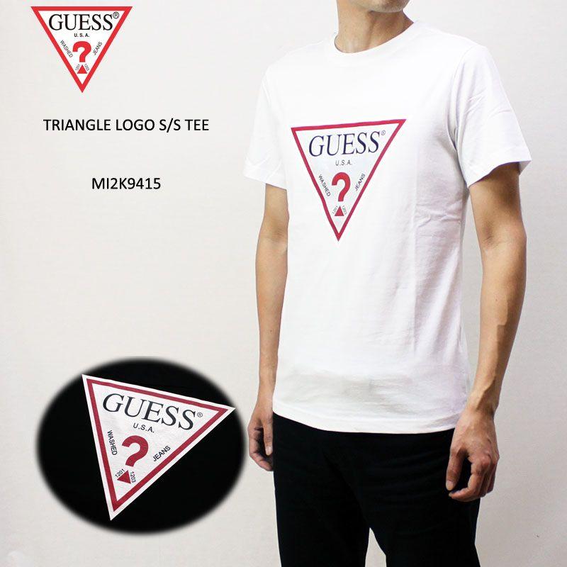 Shirt Triangle Logo - Rogues: GUESS ゲス Short Sleeves T Shirt TRIANGLE LOGO S S TEE