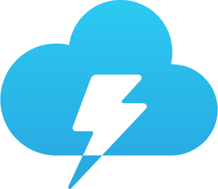 Lightening Logo - Lightning Cloud Chat Logo Download - Bootstrap Logos