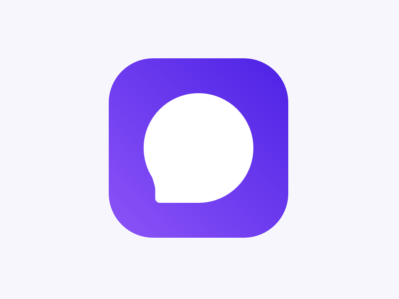 Popular Chat App Logo - Chat App Logo by Andrew | Dribbble | Dribbble