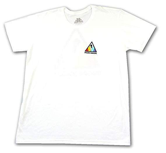 Shirt Triangle Logo - Amazon.com: Imagine Dragons Triangle Logo White T Shirt: Clothing