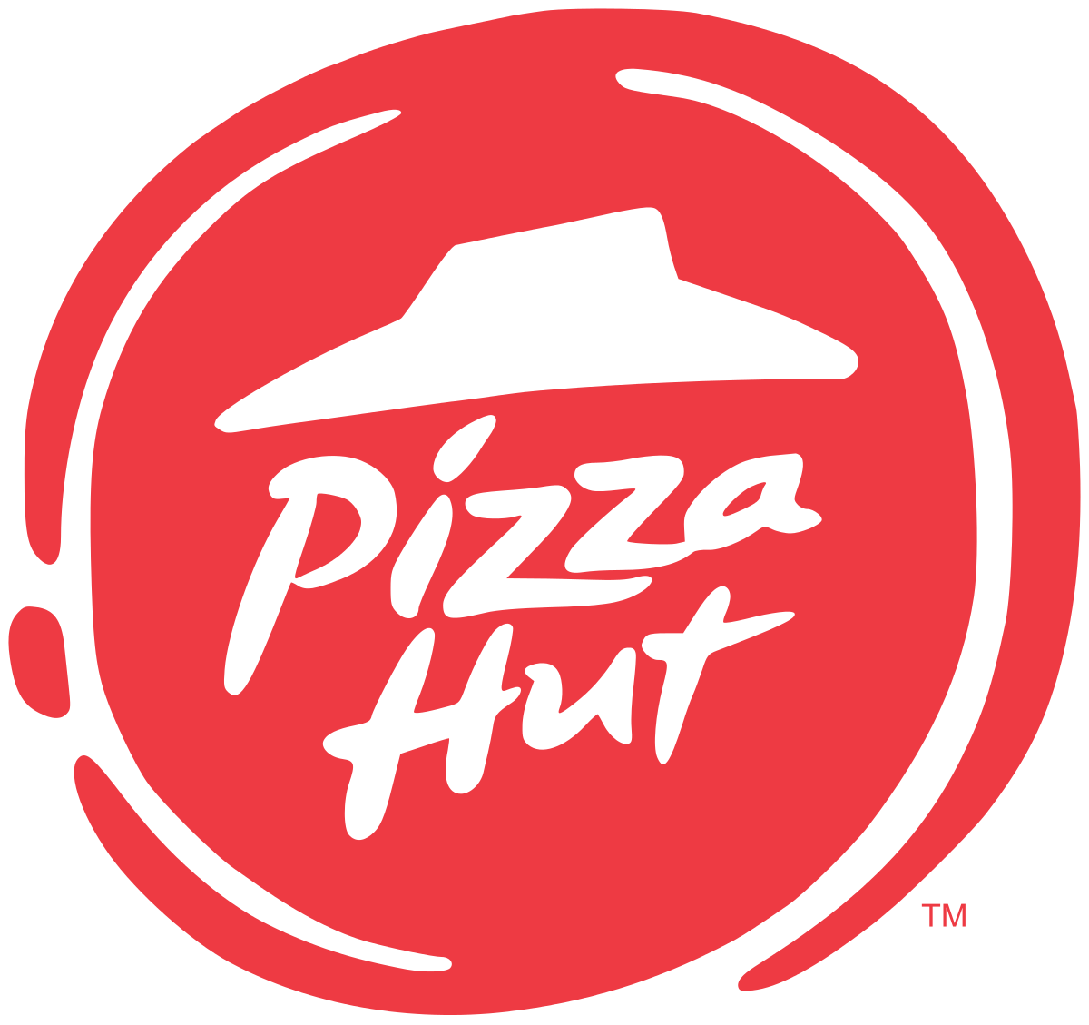 Red and White Circle Restaurant Logo - Pizza Hut