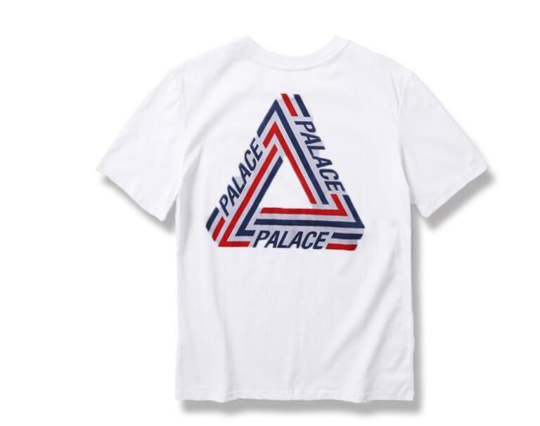 Shirt Triangle Logo - 2018 Men's red&Blue Triangle Logo Tee Pattern Summer Casual T-Shirt ...