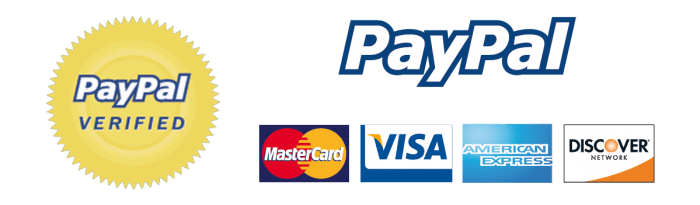 We Accept PayPal Verified Logo - Payment Methods -