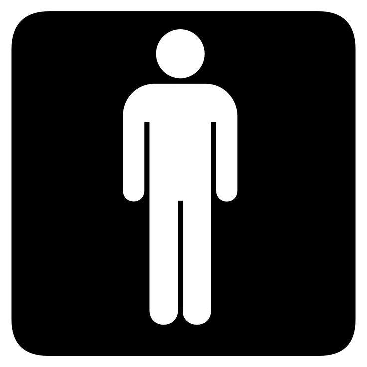 Male Logo - Boys Bathroom Symbol Clipart