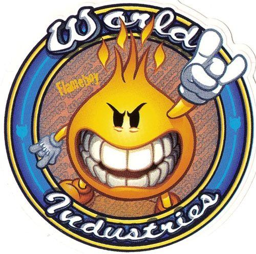 World Industries Logo - World Industries stickers Ring of Fire