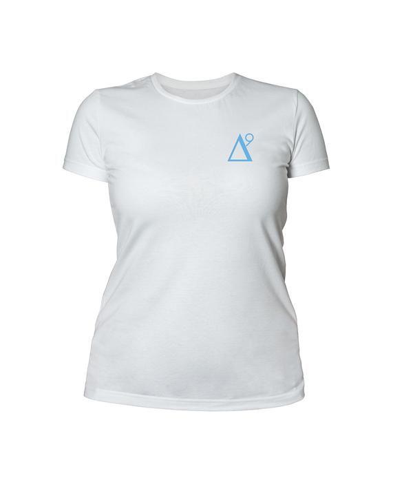 Shirt Triangle Logo - Delta 9 Women's T-Shirt - Triangle 9 Logo - White — Delta 9 Cannabis