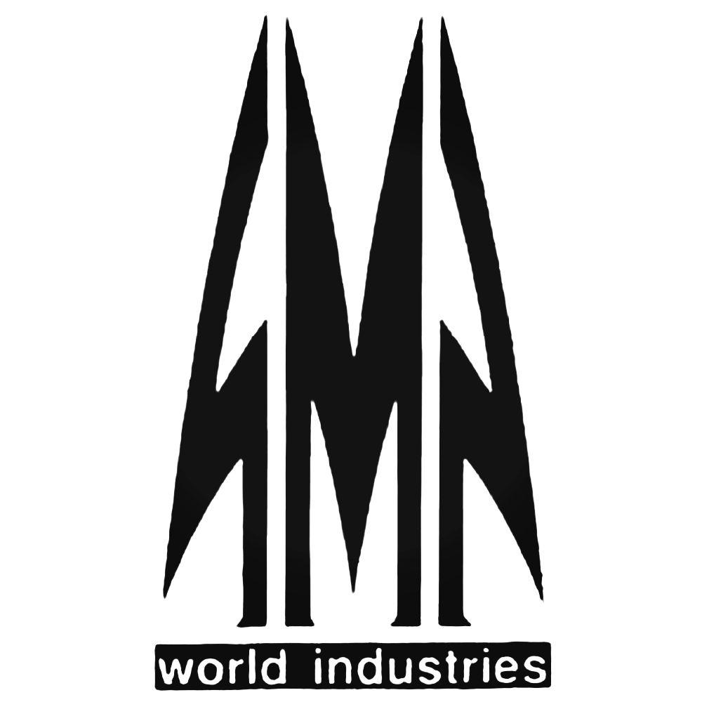 World Industries Logo - World Industries Logo Decal Sticker