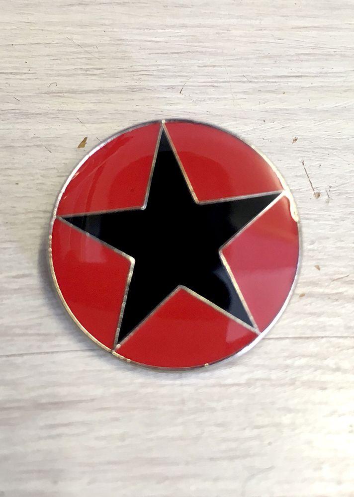 Black Star with Circle around Logo - Anarchist Black Star 