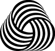 Black and White Swirl Logo - Black logos