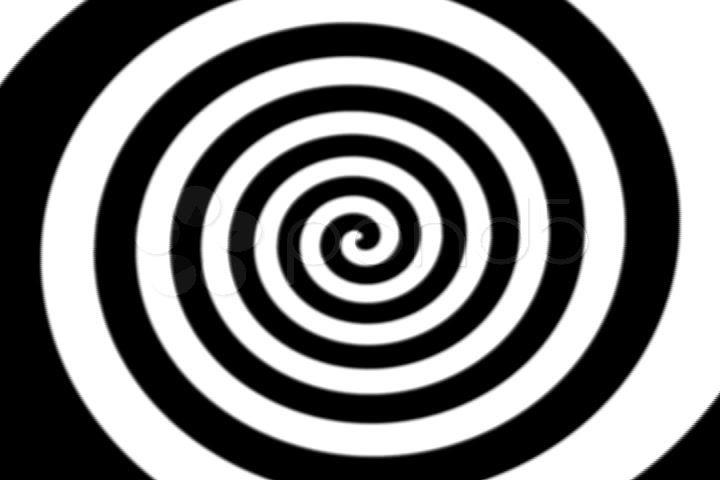 Black and White Swirl Logo - Hypnotic Swirl SD, HD, & 4K Stock Footage