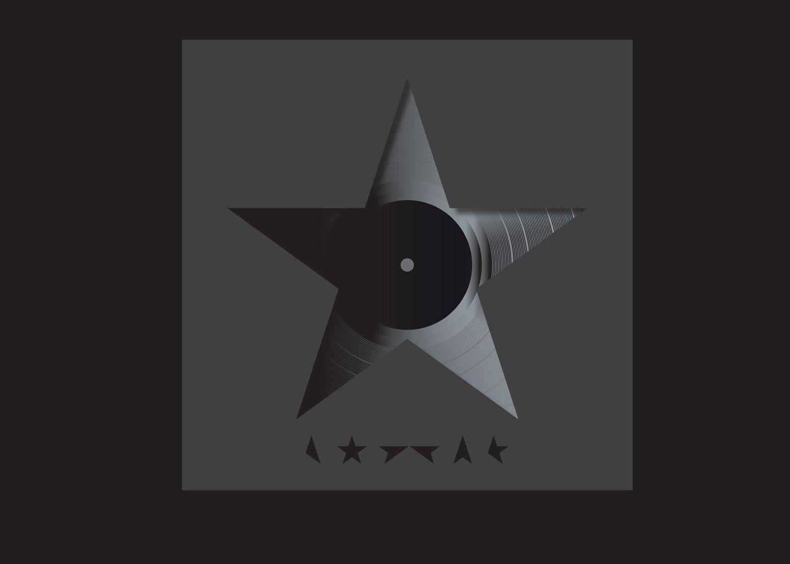 Black Star in Circle Logo - David Bowie was 