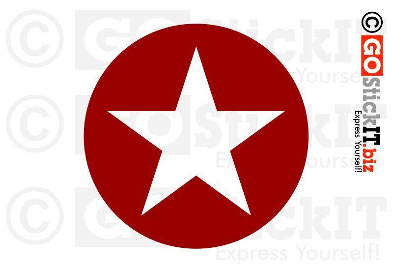 Red and Black Star Logo - Star in circle Logos