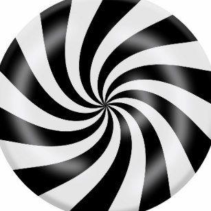 Black and White Swirl Logo - Black And White Swirl Frisbees | Zazzle UK