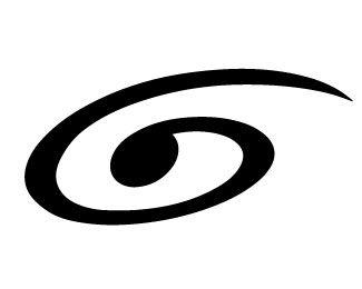 Black and White Swirl Logo - Eye Swirl Designed