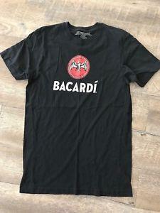 Bacardi Rum Bat Logo - Men's Bacardi Black T Shirt Rum Bat Logo Size Medium Short Sleeve