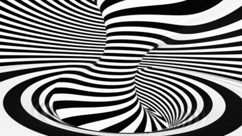 Black and White Swirl Logo - Hypnotic Black And White GIF - Find & Share on GIPHY